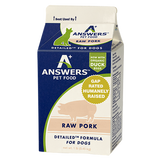 Answers Frozen Detailed Pork for Dogs 1lb