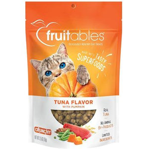Fruitables Crunchy Tuna w/ Pumpkin Cat Treats 2.5 Oz