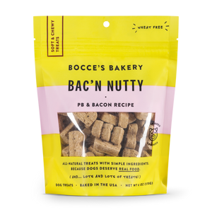 Bocce's Bakery Bac'n  Nutty Soft & Chewy Dog Treats