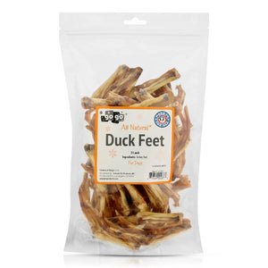 GoGo All Natural Bulk USA Duck Feet 25-pack