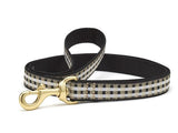 Up Country Black Gilt Check Dog Collars & Leads