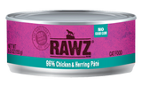 Rawz 96% Chicken & Herring Pâté Cat Food 5.5 oz
