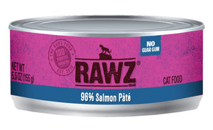 Rawz 96% Salmon Pate Cat Food 5.5 oz