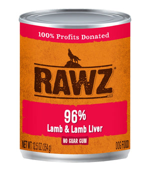 Rawz Lamb 96% Lamb & Lamb Liver Pate Dog Food