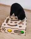 Interactive Wooden Cat Game