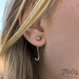 Sterling Silver Molly Kitty Earrings