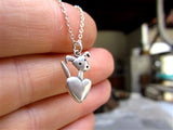 Sterling Silver Little Pocket Pup Necklace