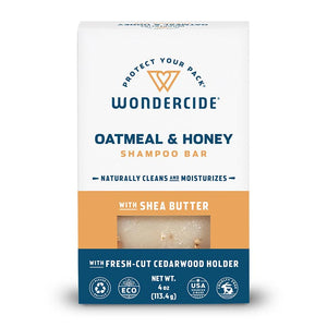 Wondercide Oatmeal & Honey Shampoo Bar for Dogs and Cats with Natural Essential Oils