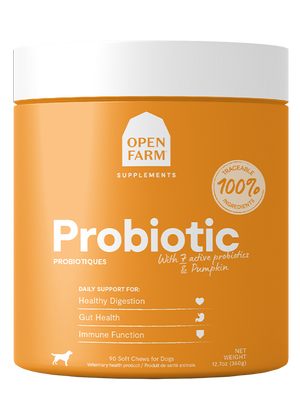 Open Farm Probiotic Supplement Chews for Dogs - 90 Chews