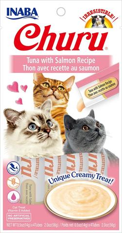 Inaba Churu Tuna w/Salmon Purée 4pk