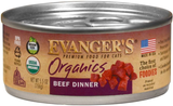 Evangers Organics Beef Cat Food 5.5oz