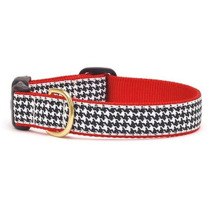 Up Country Classic Black Houndstooth Dog Collars & Leads