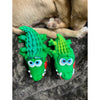 Lanco Sensory Crocodile Squeaky Rubber Dog Toy