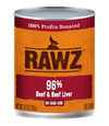 Rawz 96% Beef & Beef Liver Pate Dog Food