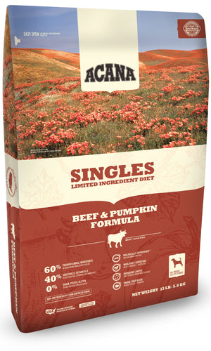 Acana Singles Limited Ingredient Dog Food - Beef and Pumpkin