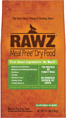 Rawz Dehydrated Chicken & Turkey Dog Food