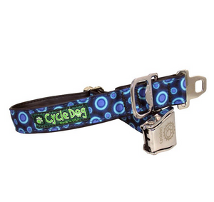 Cycle Dog Dog Collar Designs with Latch-Lock Metal Buckle