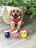 Lanco Santa Egg Squeaky Dog Toy