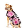 Chilly Dog LLC. Pink Plaid Blanket Dog Coat