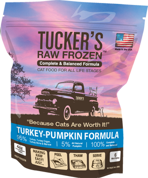 Tuckers Turkey-Pumpkin Frozen Raw Cat Food