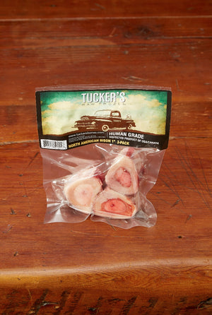 Tuckers Bison Bone Toy Breed 1" 3-Pack