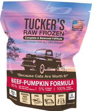 Tuckers Beef-Pumpkin Frozen Raw Cat Food
