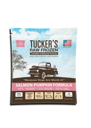 Tuckers Salmon-Pumpkin Frozen Raw Dog Food