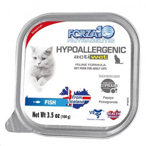 FORZA10 Actiwet Hypoallergenic Fish Canned Cat Food 3.5oz