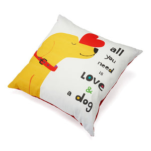 Up Country Accent Pillow All You Need is Love and a Dog  (20" x 20")
